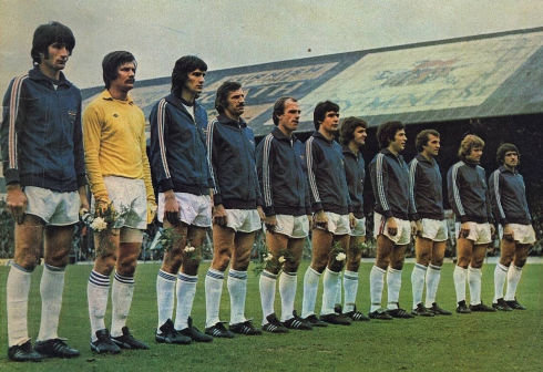 Reprezentacija Jugoslavije: Buljan, Marić, Šurjak, Katalinski, Oblak, Žungul, Hadžiabdić, Mužinić, Jerković, Đorđević, Popivoda