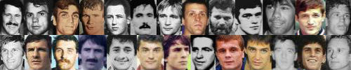 GORNJI RED (sleva): Josip Čorak, Karlo Čović, Sreten Damjanović, Ivica Frgić, Stevan Horvat, Prvoslav Ilić, Karolj Kasap, Goran Kasum, Momir Kecman, Slavko Koletić, Vlado Lisjak, Boško Marinko i Branislav Martinović. DONJI RED (sleva): Refik Memišević, Milan Nenadić, Darko Nišavić, Momir Petković, Senad Rizvanović, Nandor Sabo, Šaban Sejdiu, Branislav Simić, Zoran Šorov, Jožef Tertei, Željko Trajković, Šaban Trstena i Borivoje Vukov.