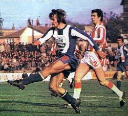 Miloš Jovašević (levo, OFK Beograd) i Zoran Jelikić (Crvena zvezda)